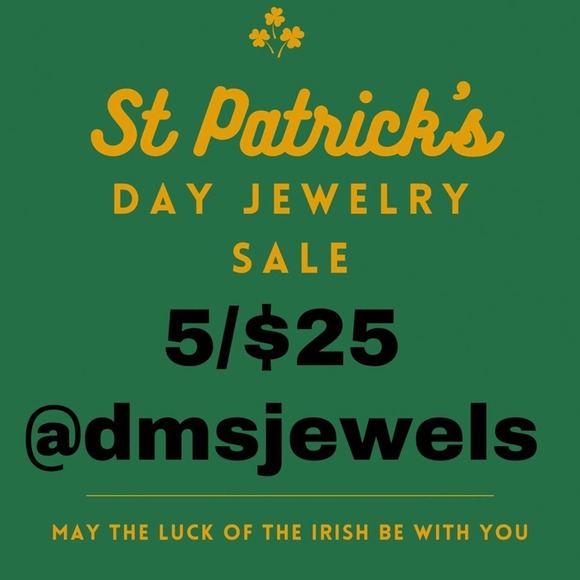 5/$25  St. Patricks Day Earrings St Patricks Day Green Jewelry Shamrock Earrings - Picture 3 of 8